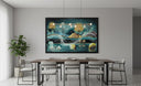 Moonlit Serenity – Premium Crystal Glass Nature Wall Frame