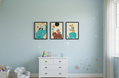 Playful Jungle Friends Kids Room Wall Frames