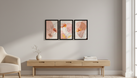 Modern Minimalist Floral Wall Art Frame