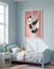 Panda Illustration Kids Wall Art Frame