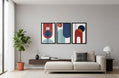 Modern Geometric Wall Art – Set of 3 Framed Prints