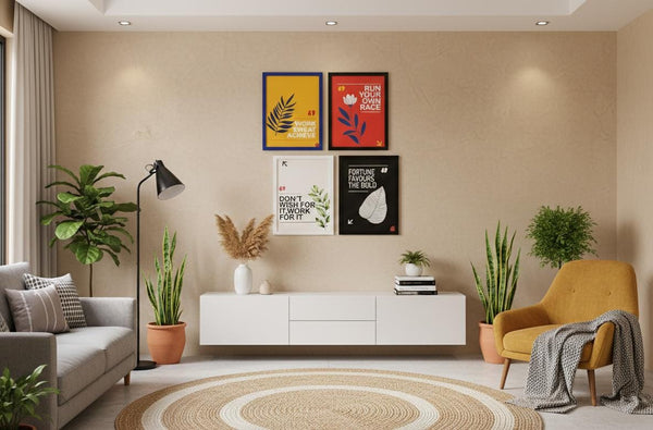 Bold Motivation Wall Frame Collection (Set of 4)