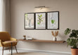 Serene Botanical Harmony – Set of 3 Wall Art Frames