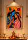 Radha Krishna Love Wall Art – Framed Painting