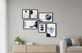 Modern Blue Botanical Gallery Set